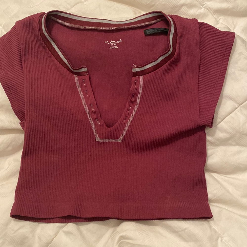 go for gold urban outfitters too in size M/L Pretty sure color is in raspberry.